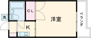 高砂ハイツ【3階】の間取り