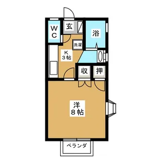 リバティ平林【2階】の間取り