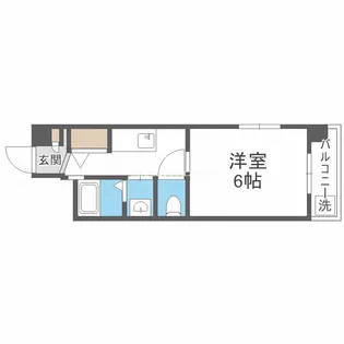 シバヤ中津【4階】の間取り