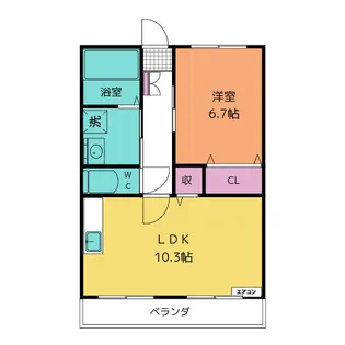 T.Hヒルズ【1階】の間取り