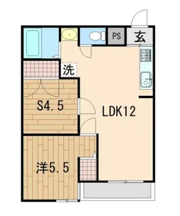 サンパティック南鳩ケ谷【1階】の間取り