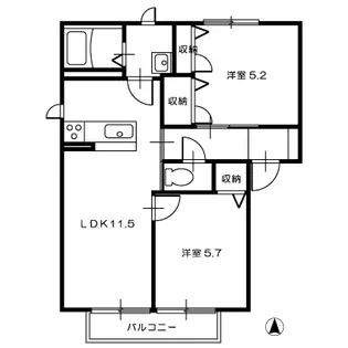 MASK B【2階】の間取り
