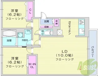 RE・EARTHの杜 やま【1階】の間取り