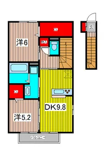 セピアパレス【2階】の間取り