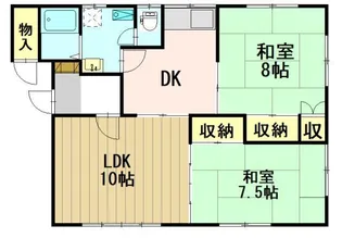 コーポ柳田【2階】の間取り