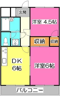 東京都東村山市久米川町4【マンション】の間取り
