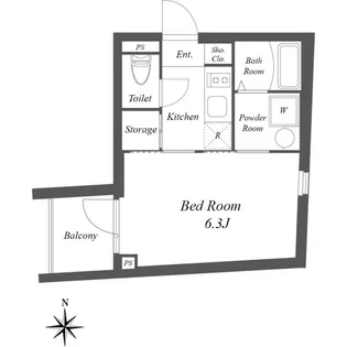グランデュオ八幡山【3階】の間取り