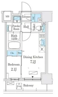 東京都墨田区業平1【マンション】の間取り