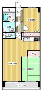 日神パレステージ宮崎【6階】の間取り