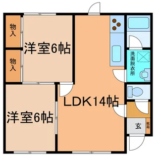 プリズムB【1階】の間取り