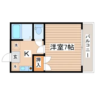 ビューパレス長町【2階】の間取り