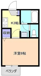 イーリス緑町【3階】の間取り