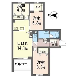 シャーメゾン横浜鶴見【2階】の間取り