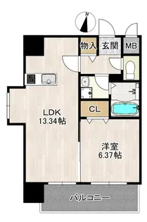 レクシア大日【10階】の間取り