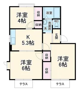 クレストハイムII【1階】の間取り