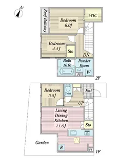グリシーヌの間取り