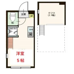 東京都大田区大森東2【アパート】の間取り