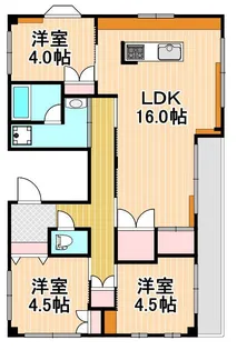ハイム斎藤【2階】の間取り