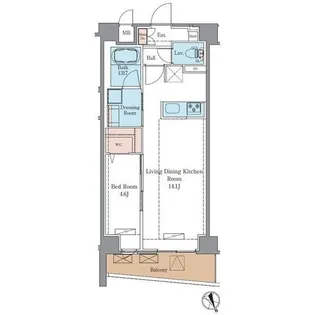 ラグゼナ平井サウス【3階】の間取り