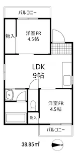 シャトレーゼ三宮【4階】の間取り