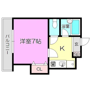 イースト新大阪【6階】の間取り