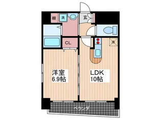 Fantasy翠町【8階】の間取り