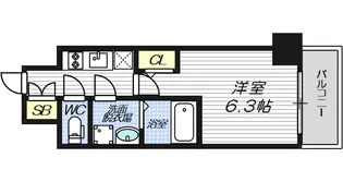 ファステート大阪グリーン【5階】の間取り