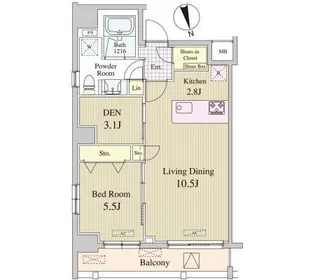 アルプエンテ大手町【9階】の間取り