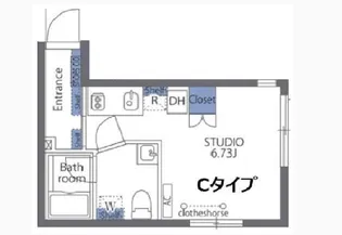 アヴァンタージュ恵比寿【4階】の間取り