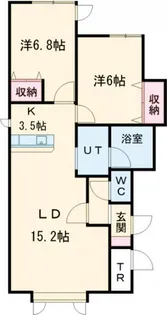クレア大町B【1階】の間取り