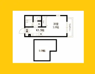 神奈川県横浜市神奈川区子安台2【アパート】の間取り