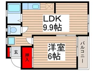 VANハイム【1階】の間取り