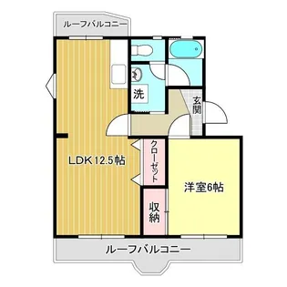 コーポエンドレス【4階】の間取り