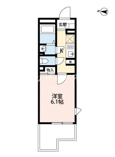 レオネクストラメイジュ天神橋【2階】の間取り