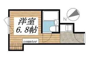 ウエストインパート18【1階】の間取り