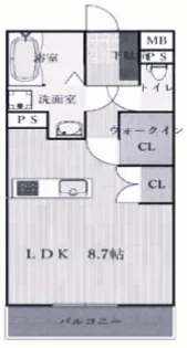 埼玉県深谷市原郷【マンション】の間取り