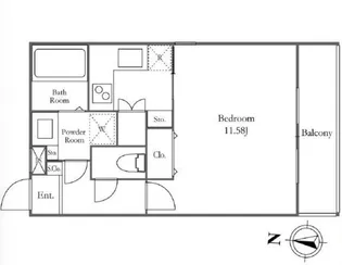 東京都杉並区和田1【マンション】の間取り