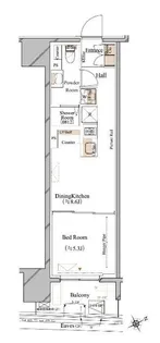 東京都台東区駒形1【マンション】の間取り