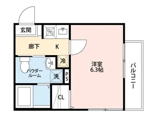 カーサフィオーレ【2階】の間取り