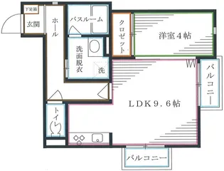 メゾン・プリムヴェール【1階】の間取り