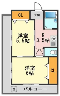 東京都江戸川区鹿骨5【マンション】の間取り