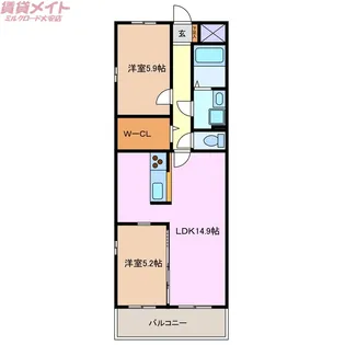 アンシャンテ【1階】の間取り