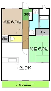 トゥジュール・ヴェール【2階】の間取り