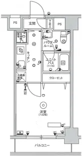 スカイコートパレス大島【4階】の間取り