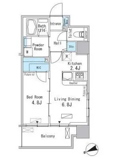 東京都港区海岸3【マンション】の間取り