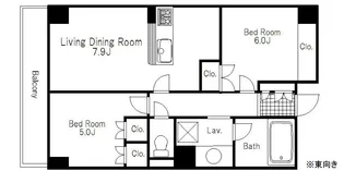 フレアコート駒場【2階】の間取り