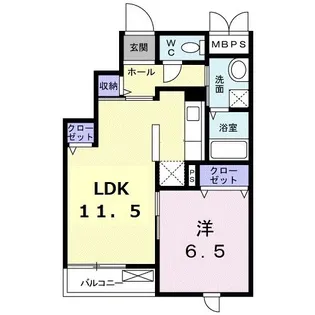 シェーンベルク【3階】の間取り