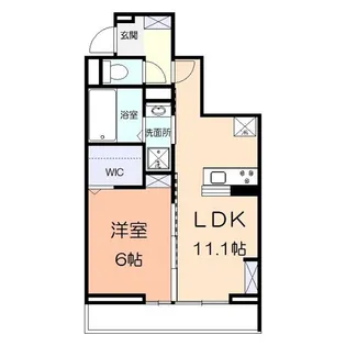 サンパティーク矢部【1階】の間取り