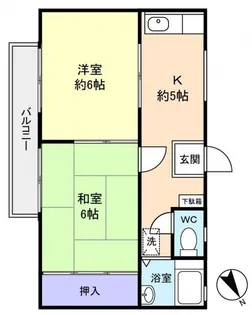 フェリシティハイツB【2階】の間取り