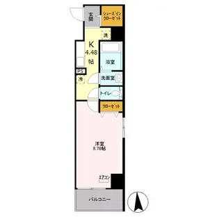 EXCEL KEIWA【5階】の間取り